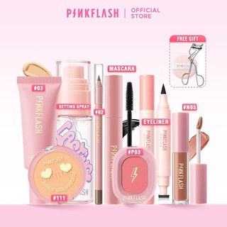 PINKFLASH 10 PCS Beginner Face Makeup Set Full Face