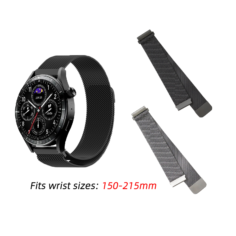 สําหรับ Infinix XWatch N5 Pro/ Infinix XWatch N4 Pro สายนาฬิกาแม่เหล็กสแตนเลสทอตาข่าย 22 มม.