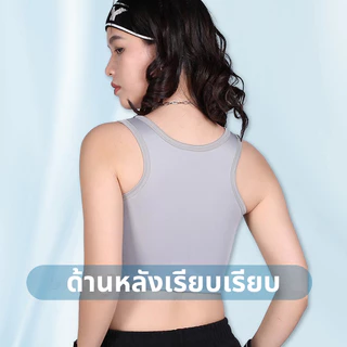 Chest Binder ผ้าฝ้าย 100% Tomoth Binder Chest Binder Plus ขนาดซิปด้านหน้าพร้อมผ้าพันแผล