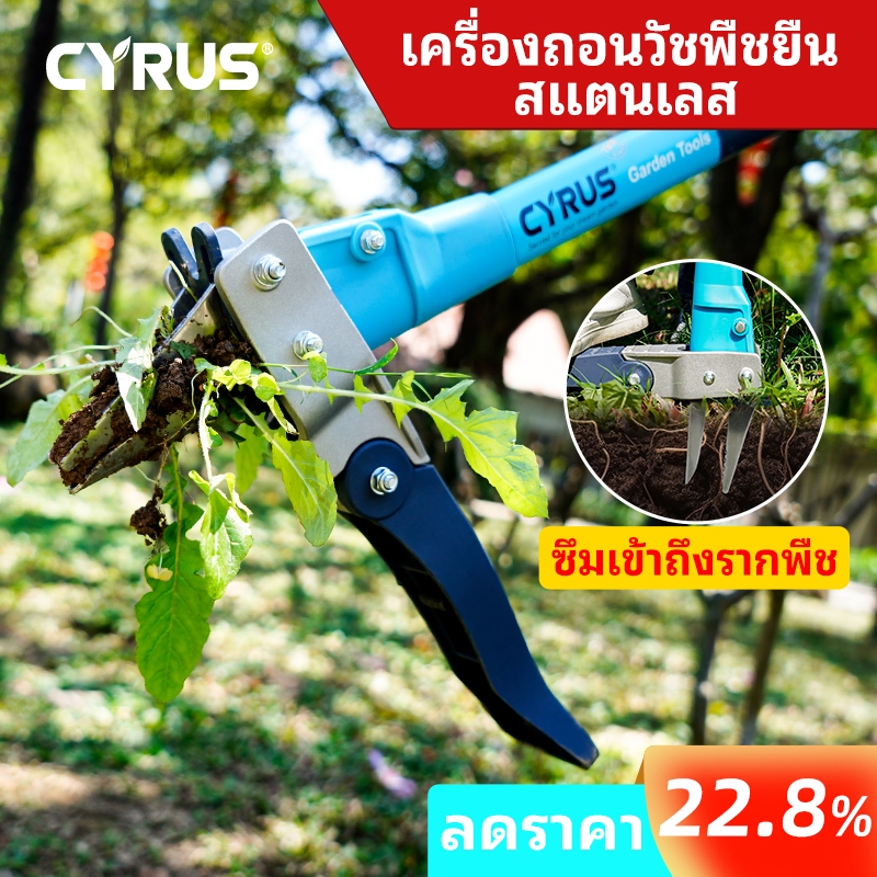 เครื่องกําจัดวัชพืชด้ามยาวสแตนเลส: เครื่องมือยืนขึ้นสําหรับการถอนรากและการสกัดต้นกล้าจากสนามหญ้า