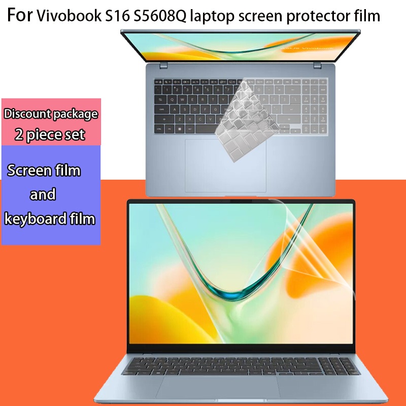 เหมาะสําหรับ Asus Vivobook S16 S5608Q ป้องกันหน้าจอ S5606M แป้นพิมพ์คอมพิวเตอร์ฟิล์ม S5606C โน้ตบุ๊ค