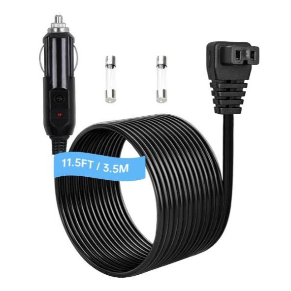 สายไฟตู้เย็นรถยนต์ 12V/24V 2/4m, ปลั๊กไฟแช็กสําหรับ Alpicool, Bodega, Euhomy, BougeRV, ARB, Dometic,