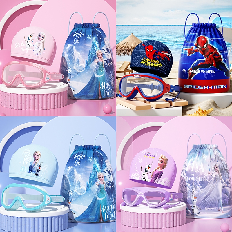 Disney แว่นตาว่ายน้ํา กันน้ํา ป้องกันหมอก คุณภาพสูง สําหรับเด็กผู้ชาย และเด็กผู้หญิง
