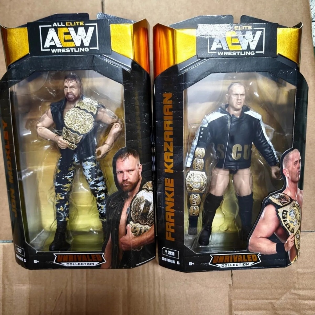 ◇【ของแท้】AEW Wrestler Super Movable 20 ซม.รูปJon Moxle Sli Frankie Casarian Arena Battle Set+WWE มวยปล้ำ รุ่น Boxer ตัวละครแอ๋ว