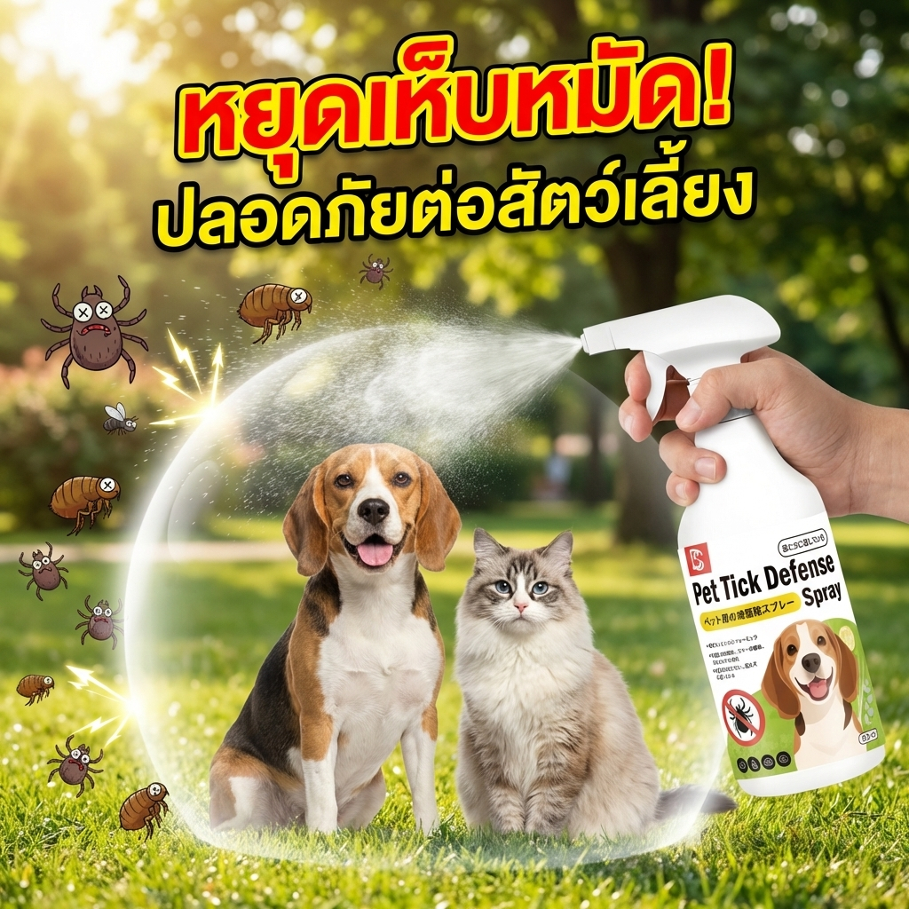 🐶ซื้อ 1 แถม 1🐱-MM-  กำจัดเห็บและหมัด สเปรย์กำจัดเห็บ ยาฆ่าเห็บหมัด ใช้ได้กับสัตว์เลี้ยงทุกชนิด ยาเห็บหมัดหมา