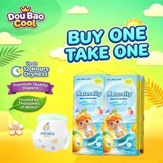 Doubaocool กางเกงผ้าอ้อมเด็ก L-7XL บางเบา ระบายอากาศ ดูดซับดี ป้องกันผื่นคัน กันรั่ว สำหรับเด็กอ้วน ซื้อ 1 แถม 1