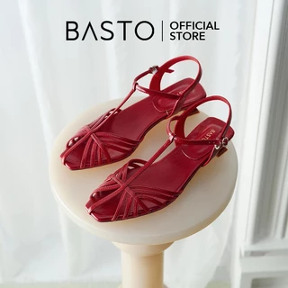 BASTO Women's Flat Gladiator Sandals รองเท้าแตะผู้หญิง รองเท้าแตะส้นแบน S5532