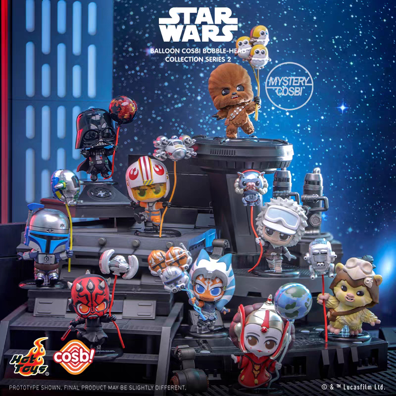 [ของแท้ พร้อมส่ง] HotToys Star Wars สตาร์วอร์ส COSBI Balloon Series กล่องสุ่ม ตุ๊กตาและฟิกเกอร์ขนาดเล็กน่ารัก ตกแต่งโต๊ะ ของขวัญวันเกิด
