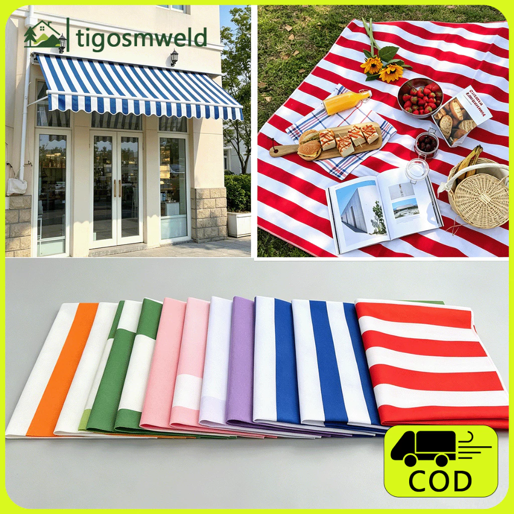 [CO] ผ้าใบกันน้ำ 420D พิมพ์ลายทาง สำหรับทำเต็นท์ ร่ม และผ้าใบกันแดด (50x150 ซม.) [TH]