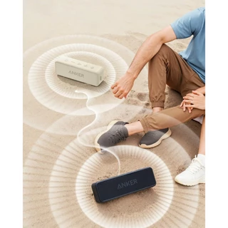 ANKER Soundcore Portable Bluetooth Speaker｜ Stereo Sound, Bluetooth 5｜Bassup, IPX7 Waterproof｜24-Hour Playtime｜Wireless, Speaker for Home, Outdoors, Travel