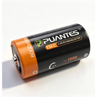 PUMPD 1.5V SIZE C SIZE D แบตเตอรี่ Type-C ชาร์จ D R20 LR20 C R14 เหมาะสำหรับเตาแก๊ส ไฟฉาย วิทยุ