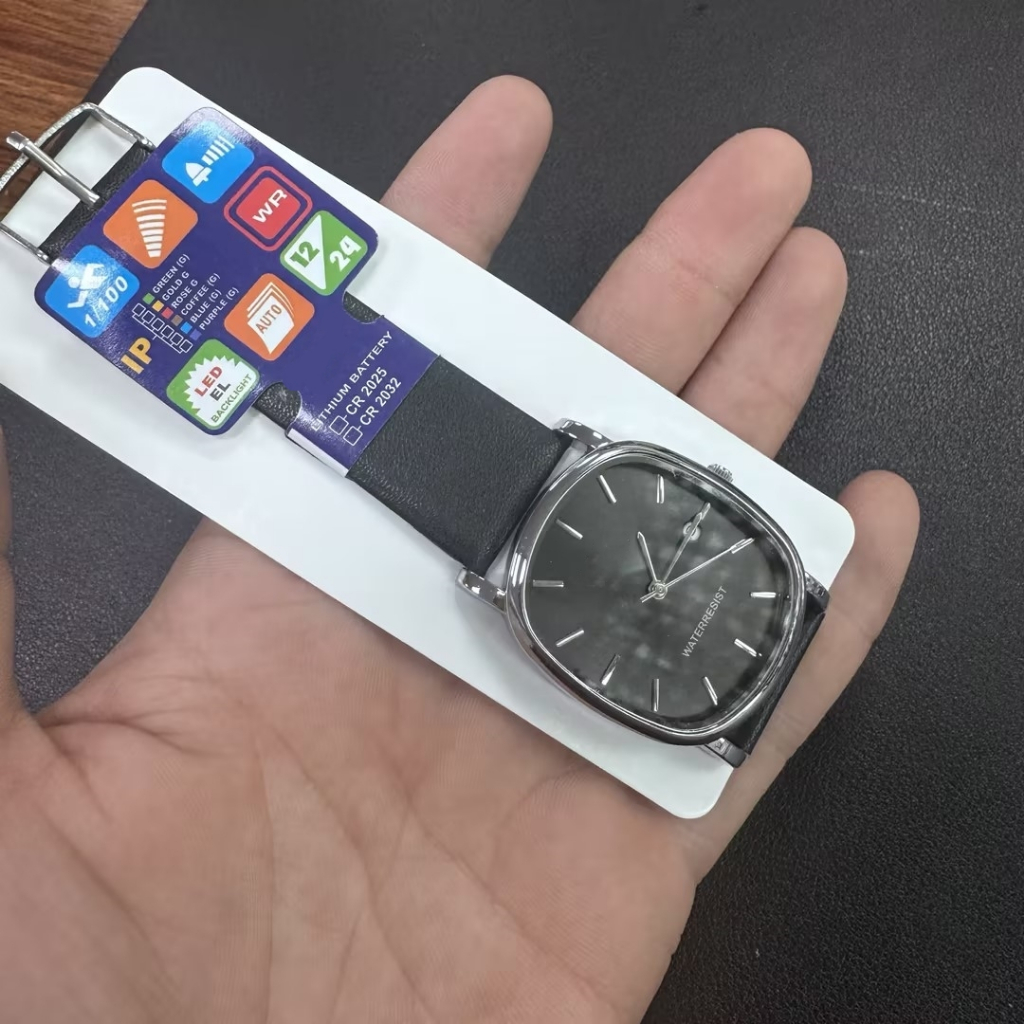 Mens Watch Business Trend Oval Quartz Watch (ไม่มีกล่อง)