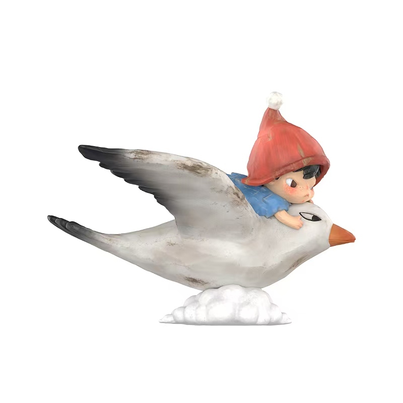 P POPMART Hirono Hirono Cloud Figure ของเล่น Asuka ของขวัญเครื่องประดับ