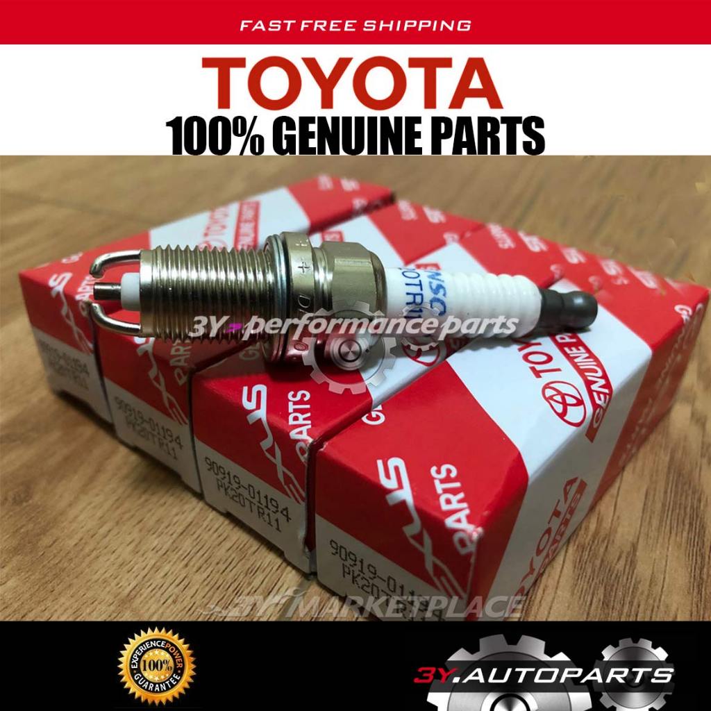 ของแท้ Toyota 90919-01194 หัวเทียนอิริเดียม PK20TR11 (1 ชุด 4 หัว) / Toyota Camry Supra Avensis 3S-F
