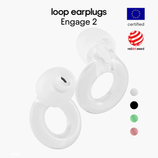 Loop Engage 2 - ที่อุดหูลดเสียงรบกวน ความเที่ยงตรงสูง (16 dB) สําหรับงานสนทนา การสนทนา การปกครอง และรบกวนทางสังคม - การออกแบบที่มีสไตล์ - 4 ขนาด (XS / S / M / L)
