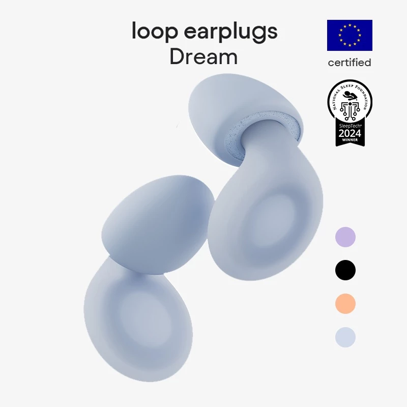 Loop Dream – ที่อุดหูซิลิโคน/หน่วยความจําโฟมสําหรับการนอนหลับสบาย | ที่อุดหูที่สะดวกสบายสําหรับการนอนกรนการปิดกั้นและการนอน | พอดีกําหนดเอง | 27dB (SNR) ลดเสียงรบกวน