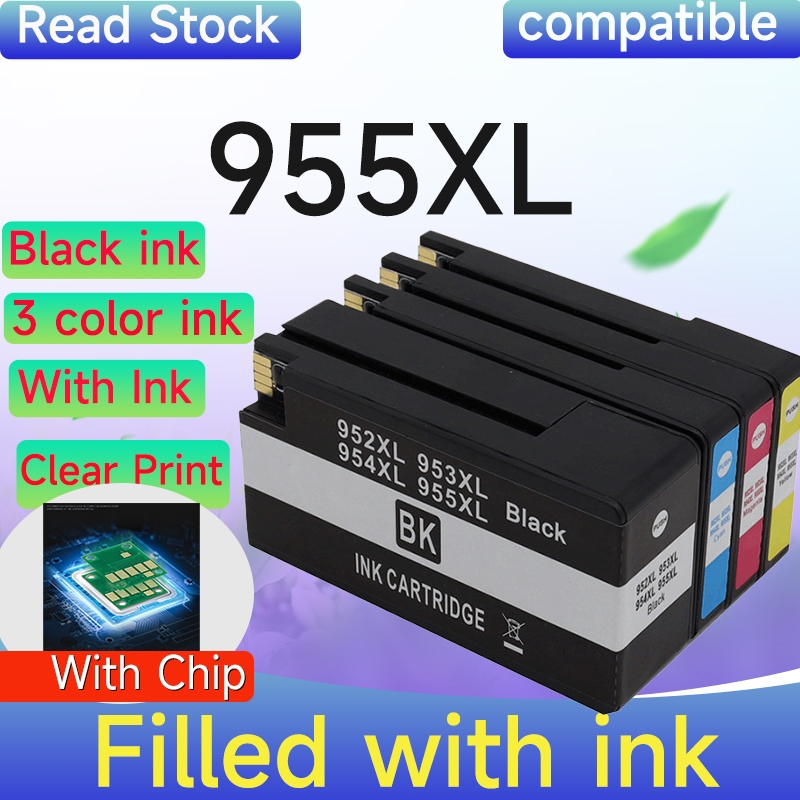 ใช้งานร่วมกับ HP 955 หมึก HP 955XL สีดํา HP955XL ตลับหมึกสําหรับ HP 8210/8216/8710/8720/8725/8730/87