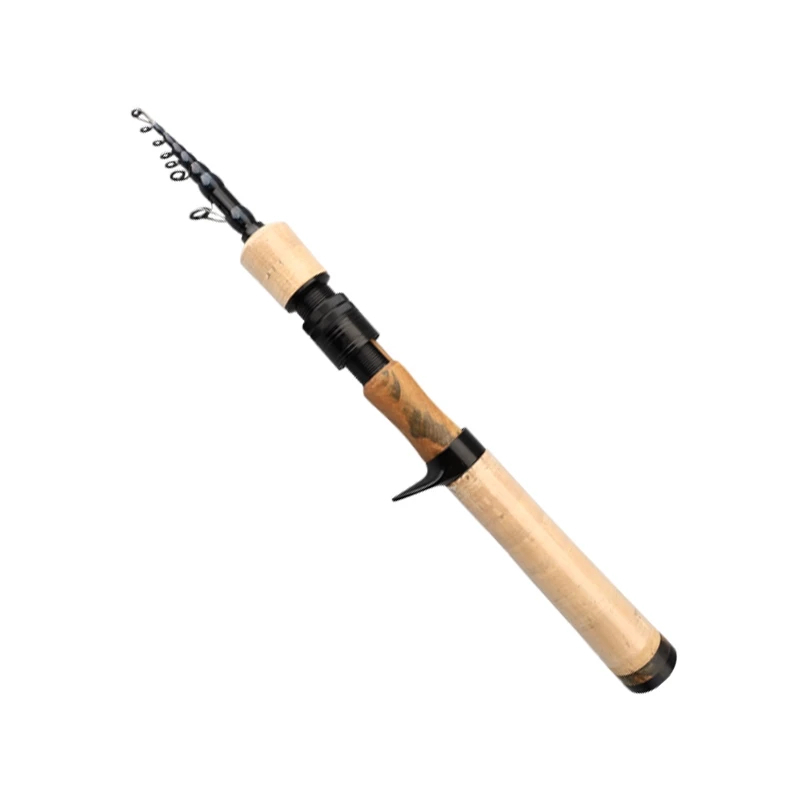 Purelure 1.50m XUL BFS Telescopic 5ft Travel Rod ปลาเทราท์ Spinning Casting Solid Tip Carbon Fishing