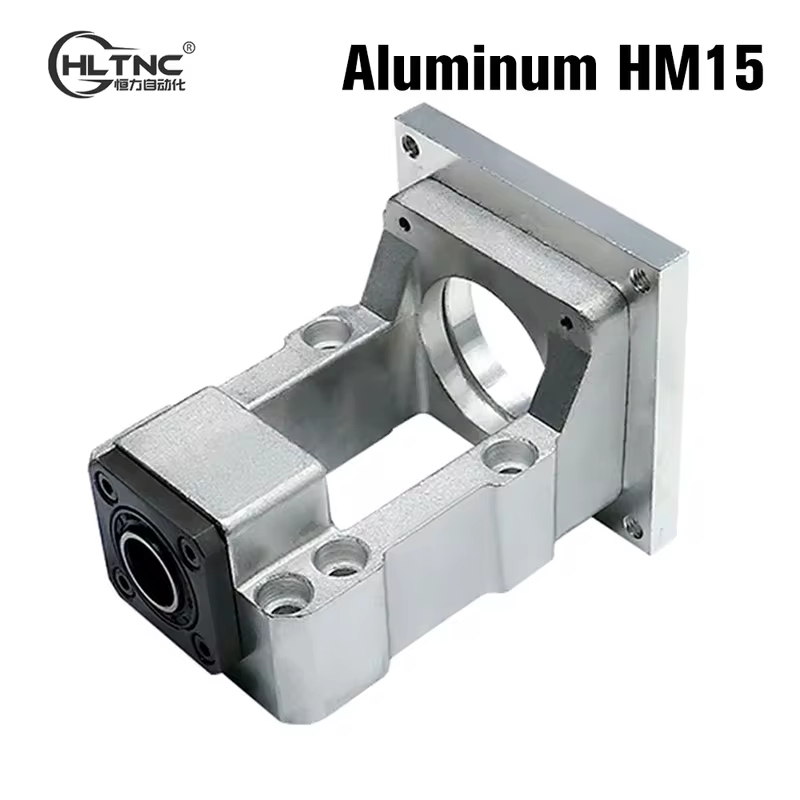 HLTNC HM15-80 อลูมิเนียม Stepper/Servo Motor Mount – Integrated Bracket ที่นั่งคงที่พร้อมสกรูรองรับแบริ่งสําหรับ NEMA32 / NEMA34 CNC มอเตอร์