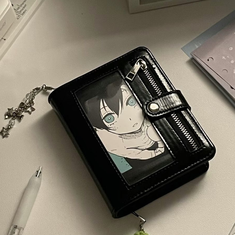 สมุดริง M5 ฝาเปิดช่องสีดำ พกพาสะดวก บันทึกไดอารี่ อัลบั้ม