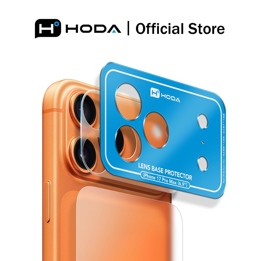 HODA Full Coverage Lens Base Film (w/Hauser), Back Film สําหรับ iPhone 17 Pro / Pro Max