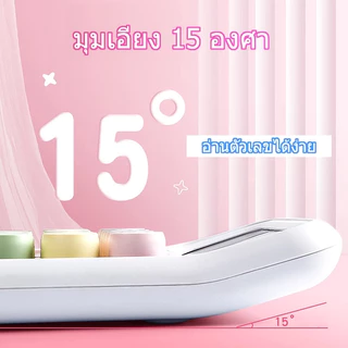 🔥จัดส่งจากกรุงเทพ🔥 เครื่องคิดเลข 12 หลัก แฟชั่น แป้นพิมพ์กลไกแบบวงกลม หน้าจอขนาดใหญ่ เอียง 15 องศา เครื่องคิดเลขน่ารัก