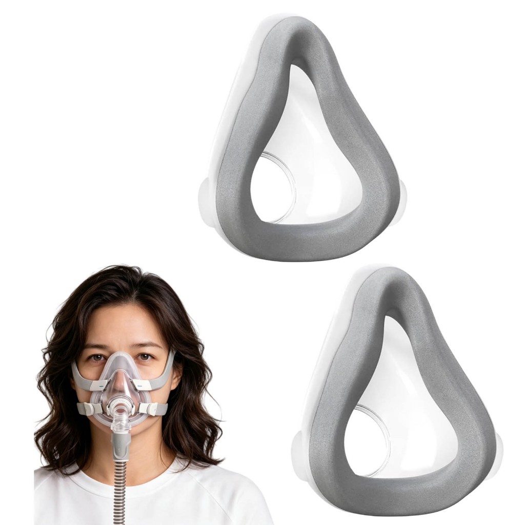 CPAP Mask Cushion Replacement สําหรับ AirFit F20 AirTouch F20, Memory Foam Soft Seal Medium Full Face Pad, Comfort 2 Pack