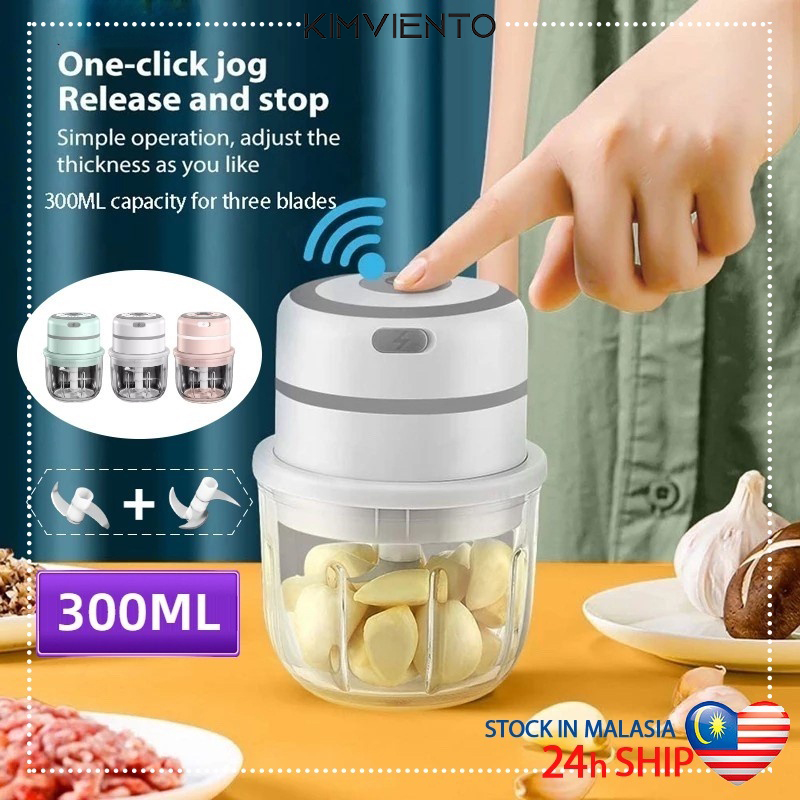 KIMVIENTO ที่สับกระเทียม ที่บดกระเทียม เครื่องบดกระเทียม เครื่องผสม เครื่องบดเนื้อ เครื่องปั่นพริกพกพาสะดวก garlic press