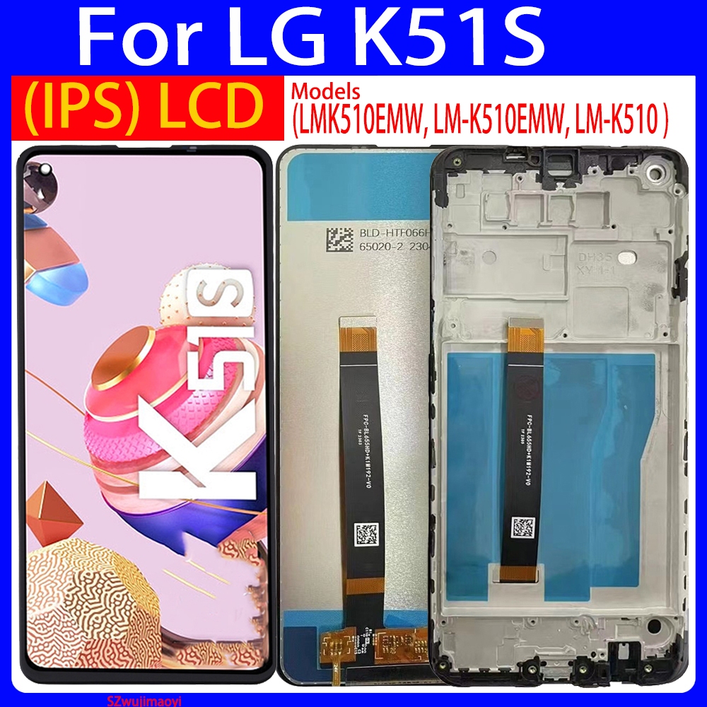 6.55 สําหรับ LG K51S จอแสดงผล LCD Touch Screen Digitizer Assembly อะไหล่ซ่อมสําหรับ LG K51S k51s (LM