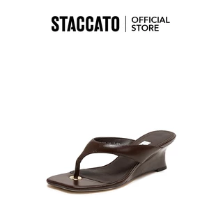 Staccato Women's Block High Heel Sandals รองเท้าแตะผู้หญิง รองเท้าส้นสูง ELC04