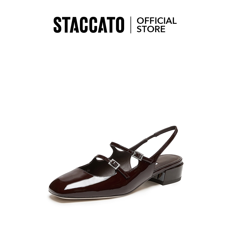 Staccato Mary Jane Pump Shoes รองเท้าแมรี่เจน รองเท้าส้นสูงหนา EMC04