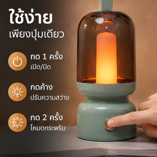 [จัดส่งที่รวดเร็ว] โคมไฟตั้งโต๊ะในร่ม นํา แบบพกพา, โคมไฟตั้งโต๊ะแบบชาร์จ ยูเอสบี - โคมไฟขนาดเล็ก