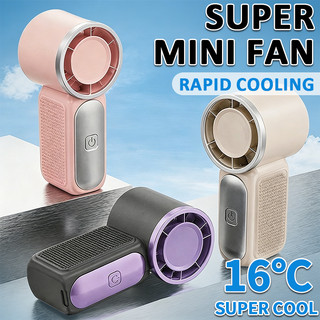 X688 Mini Fan 6000mAh Portable Handheld Fan 3.5 Inch 1-100 Adjustable Speed Personal Turbo Strong Wind Outdoor Travel Small Fan