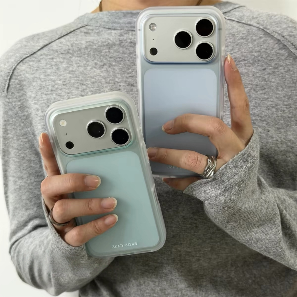 กึ่งโปร่งใส Frosted IMD ผิวรู้สึกเคสโทรศัพท์สําหรับ iPhone 15 16 17 Pro Max, Minimalist Premium ความงามสาวฤดูร้อนสดน่ารักผู้หญิงสาวนุ่มกันกระแทกฝาครอบป้องกัน