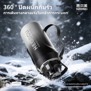 เหยือกฟางฉนวนความจุขนาดใหญ่ 2000ml สองชั้นสูญญากาศ 316 สแตนเลสเก็บความเย็นขวดน้ำแบบพกพากีฬากลางแจ้งชาถ้วยแยกน้ำ