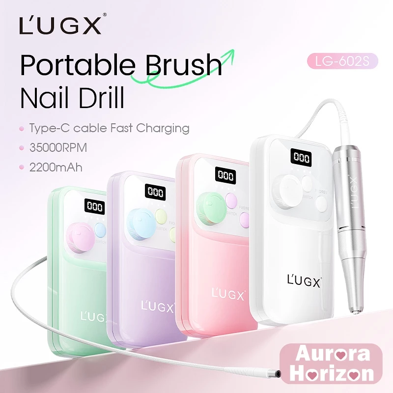 ไขควง LUGX LG-602S รุ่น Gen 2 ใหม่ 🔥 สีใหม่: ขาว / ชมพู / ม่วง ✨ แรงสูงสุด 35,000 RPM 🔋 แบต 2200mAh แรงบิดสูง ไร้สาย พร้อมส่ง 🇹🇭 คุณภาพมืออาชีพ เหมาะสำหรับช่างทำเล็บ