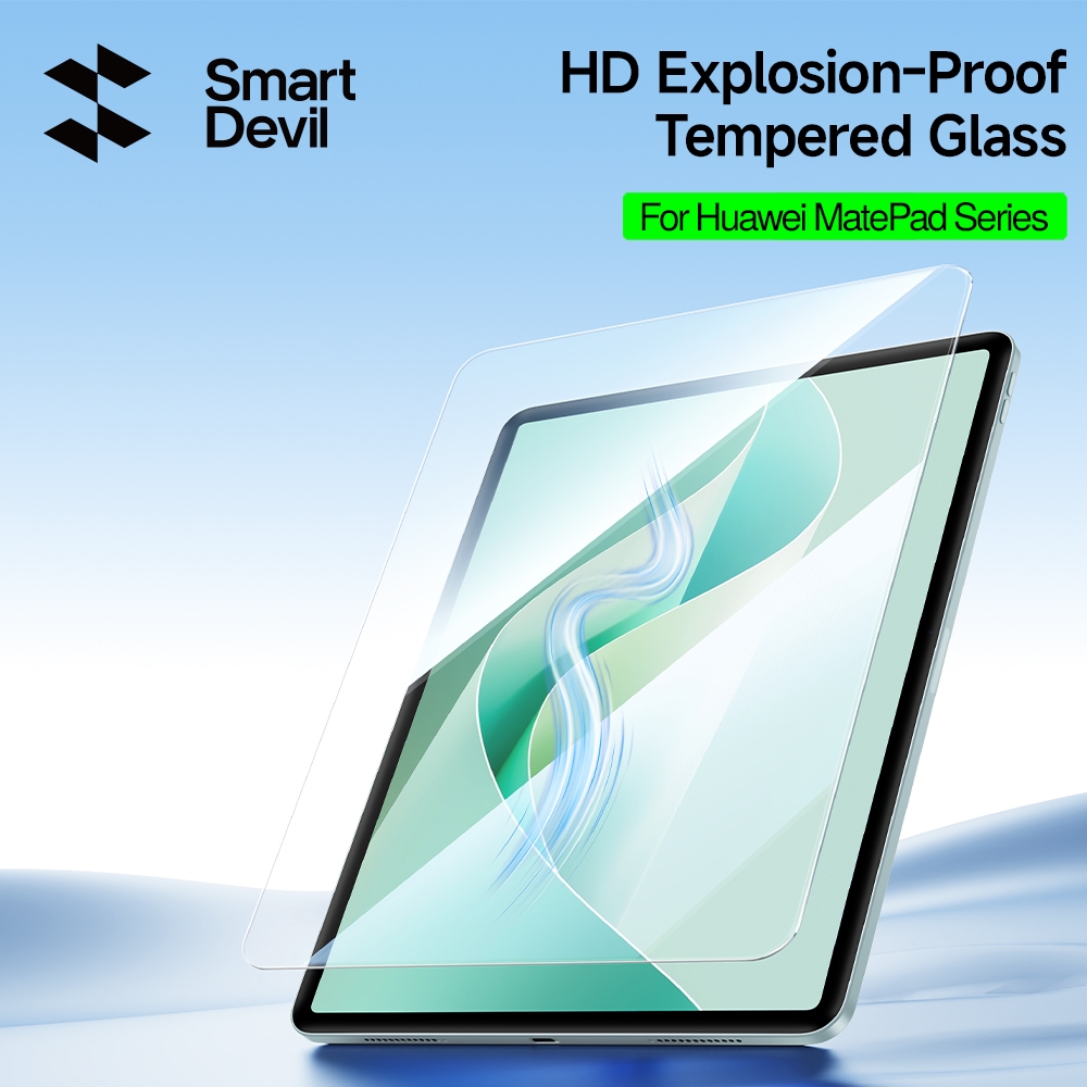 SmartDevil Full-หน้าจอHDกระจกนิรภัยป้องกันการระเบิดสําหรับHuawei MatePad 11.5 S/11.5/Air/Mini/Pro Strong Anti-Fingerprint Smooth Touch Drop-Resistantป้องกันการระเบิด