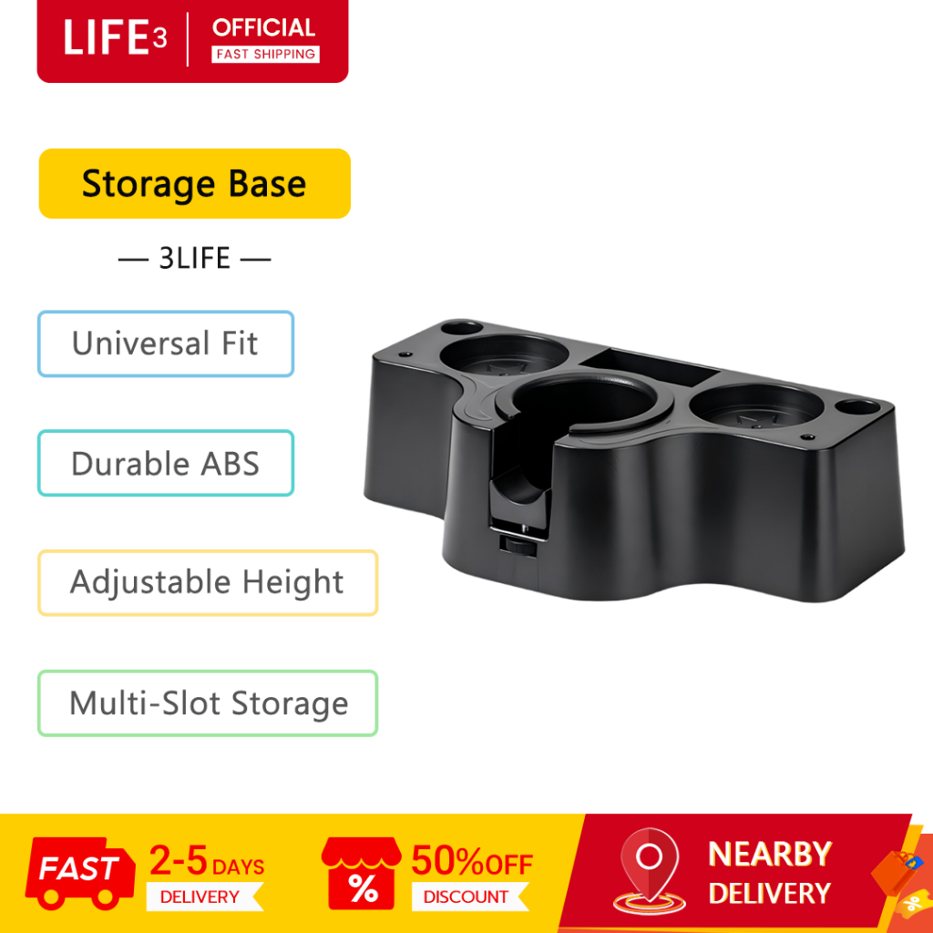 3LIFE กาแฟ Tamper ฐานเก็บทนทาน Abs Multi-Slot สําหรับ 51/53/58 มม.Portafilter