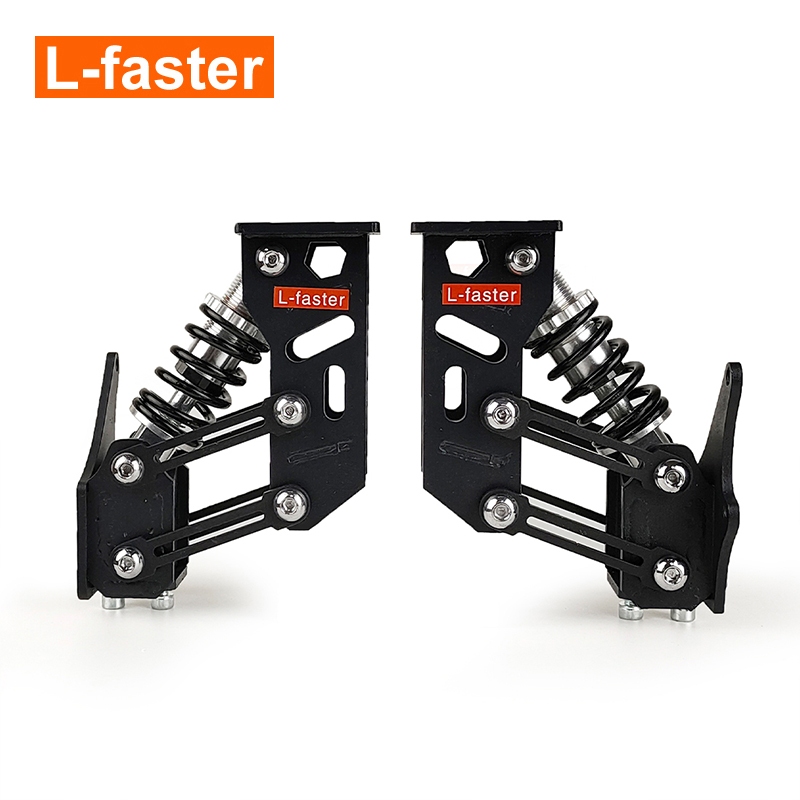 L-faster 2 ชิ้นที่กําหนดเองฤดูใบไม้ผลิ Shock Absorption Susption Bracket สําหรับเพลาเดี่ยวไฟฟ้า Hub 