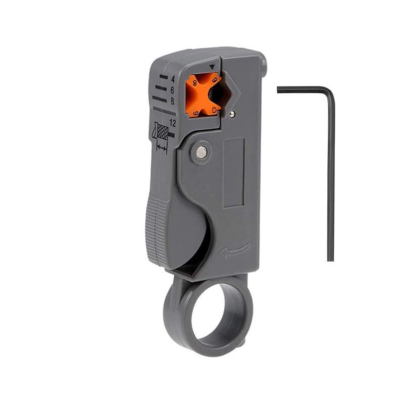 Rotary Coaxial Cable Stripper เครื่องมือเครื่องตัดสําหรับ RG58 RG59/62 RG6 Wire Stripper