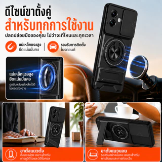 เหมาะสําหรับ POCO X7 Pro X8 X6 X5 Pro Max 5G 4G เคสโทรศัพท์แม่เหล็กที่แข็งแกร่งพร้อมเชือกเส้นเล็ก 360° ที่วางขาตั้งแหวนติดรถยนต์ป้องกันเลนส์กล้องกันกระแทกฝาครอบป้องกัน