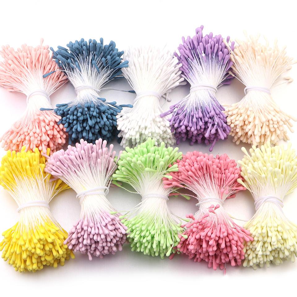 ดอกไม้ประดิษฐ์ Stamen DIY พวงหรีดสําหรับตกแต่งบ้านและงานแต่งงาน พร้อมเครื่องประดับดอกไม้