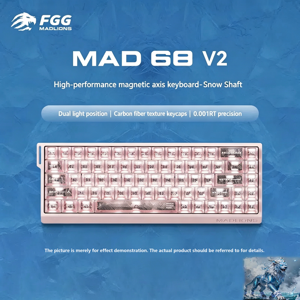 MADLIONS MAD 60/ 68 V2 Magnetic Switch Keyboard 8K Polling Rate 0.001mm RT Precision Hot Swap E-Spor