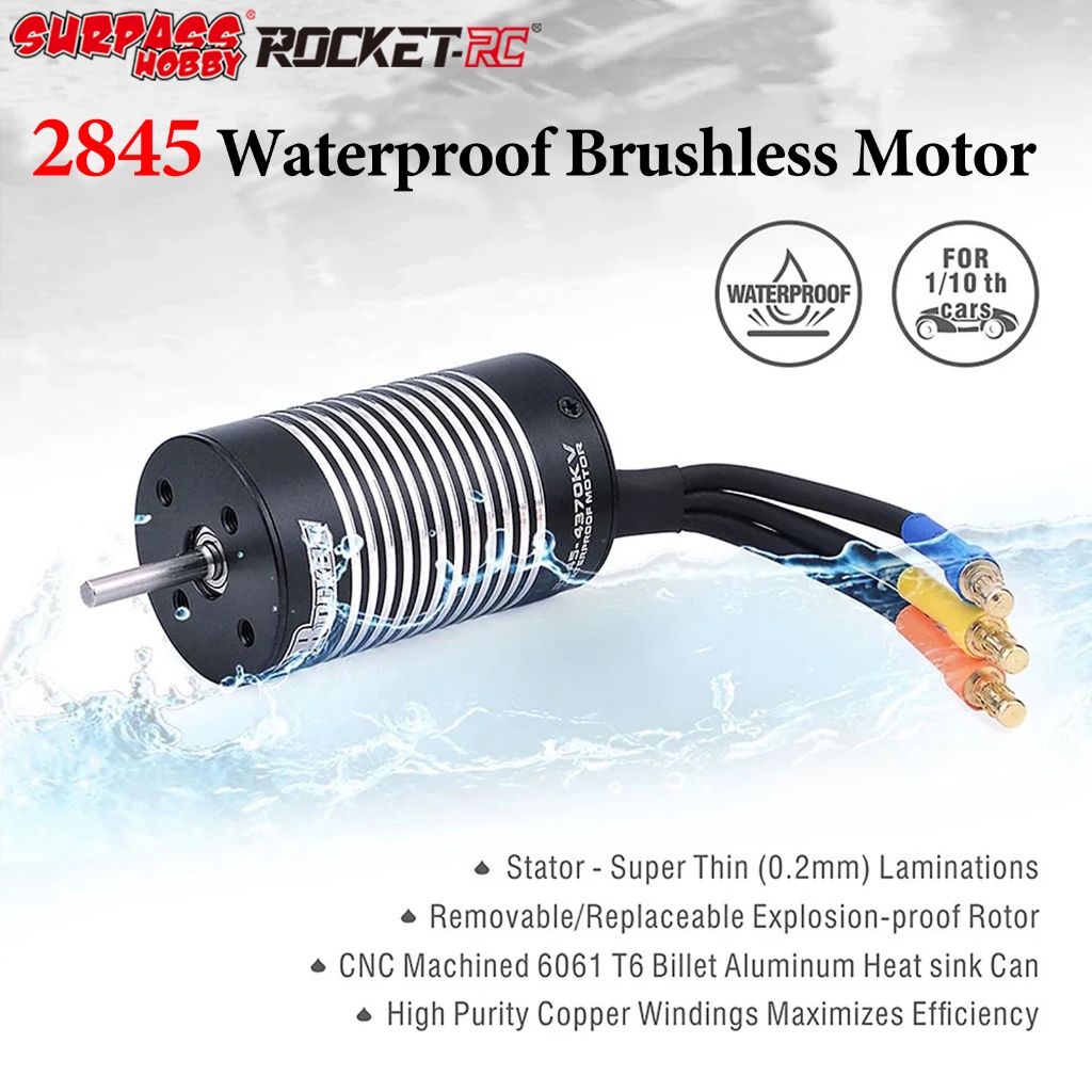 Surpass Hobby Rocket 2845 3100KV 3800KV 4370KV 5000KV Brushless Sensorless มอเตอร์ 3.175 มม.สําหรับ 