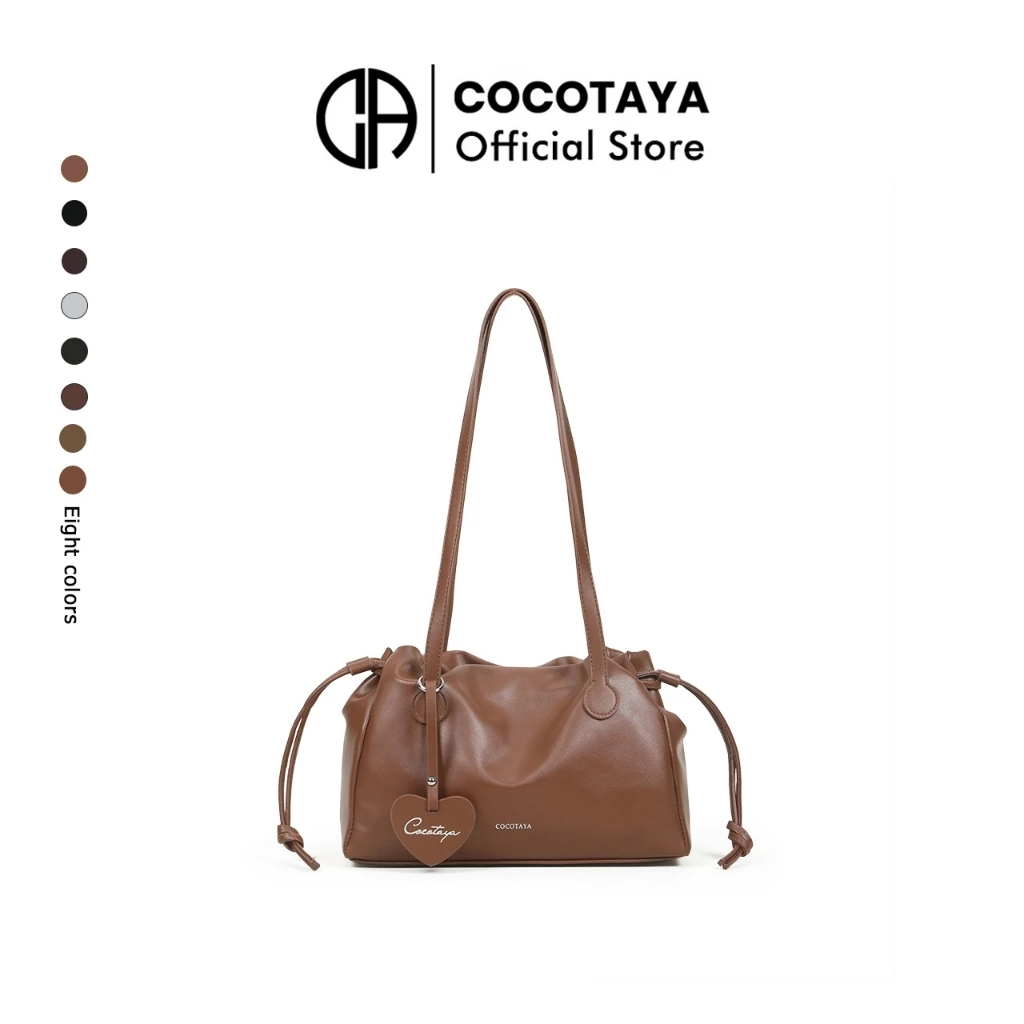 (COCOTAYA) Dannia Bag กระเป๋าผู้หญิงแฟชั่น หนัง PU วินเทจ สไตล์เท่ สะพายไหล่หรือสะพายข้าง