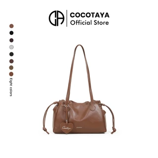 (COCOTAYA) Dannia Bag กระเป๋าผู้หญิงแฟชั่น หนัง PU วินเทจ สไตล์เท่ สะพายไหล่หรือสะพายข้าง