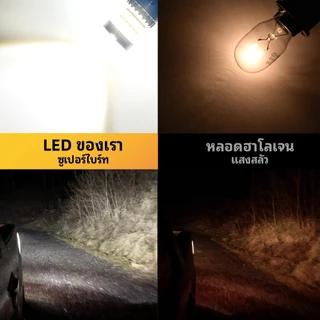 TUFFOO 1 คู่ T15 W16W รถ หลอด LED ถอยหลังความสว่างสูง 6000K สีขาว