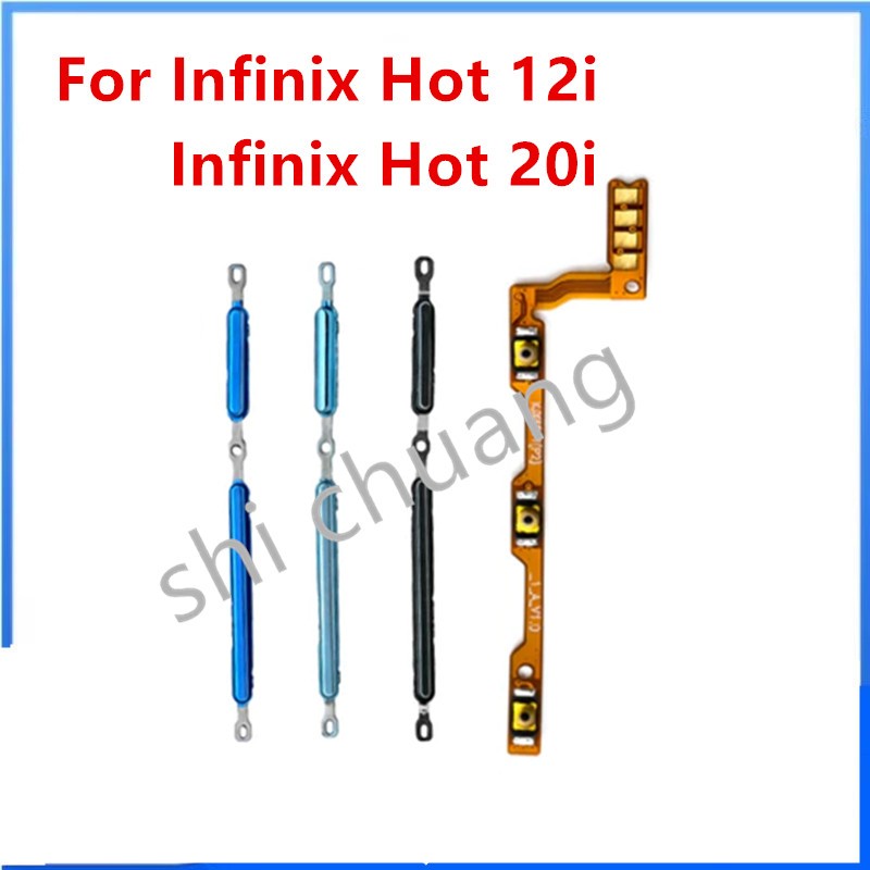 สําหรับปุ่ม Infinix Hot 12i X665 / X665B Hot 20i X665E ยืดหยุ่นบนปริมาณการเปลี่ยนพลังงานแบบยืดหยุ่นส