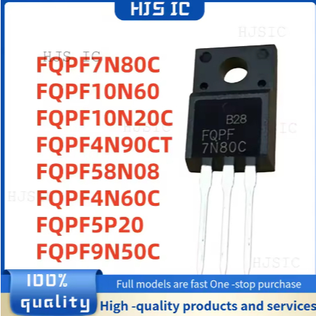 5PCS ใหม่ FQPF7N80C FQPF10N60/10N20C/4N90CT/58N08PF4N60C MOSFETPF5P20 FQPF9N50C TO-220F