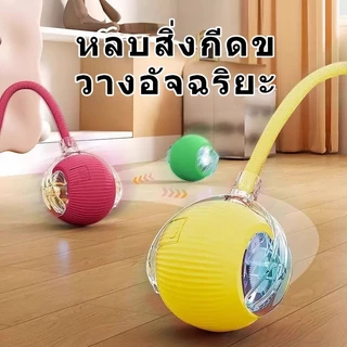 สินค้าใหม่ ของเล่นแมว ลูกบอล ลูกบอลกลิ้งสัตว์เลี้ยงอัจฉริยะ การเบื่อหน่ายด้วยตนเอง เครื่องมือที่มีประโยชน์ พร้อมเชือก ล้อเล่น ลูกบอลแมว ของเล่นแมว